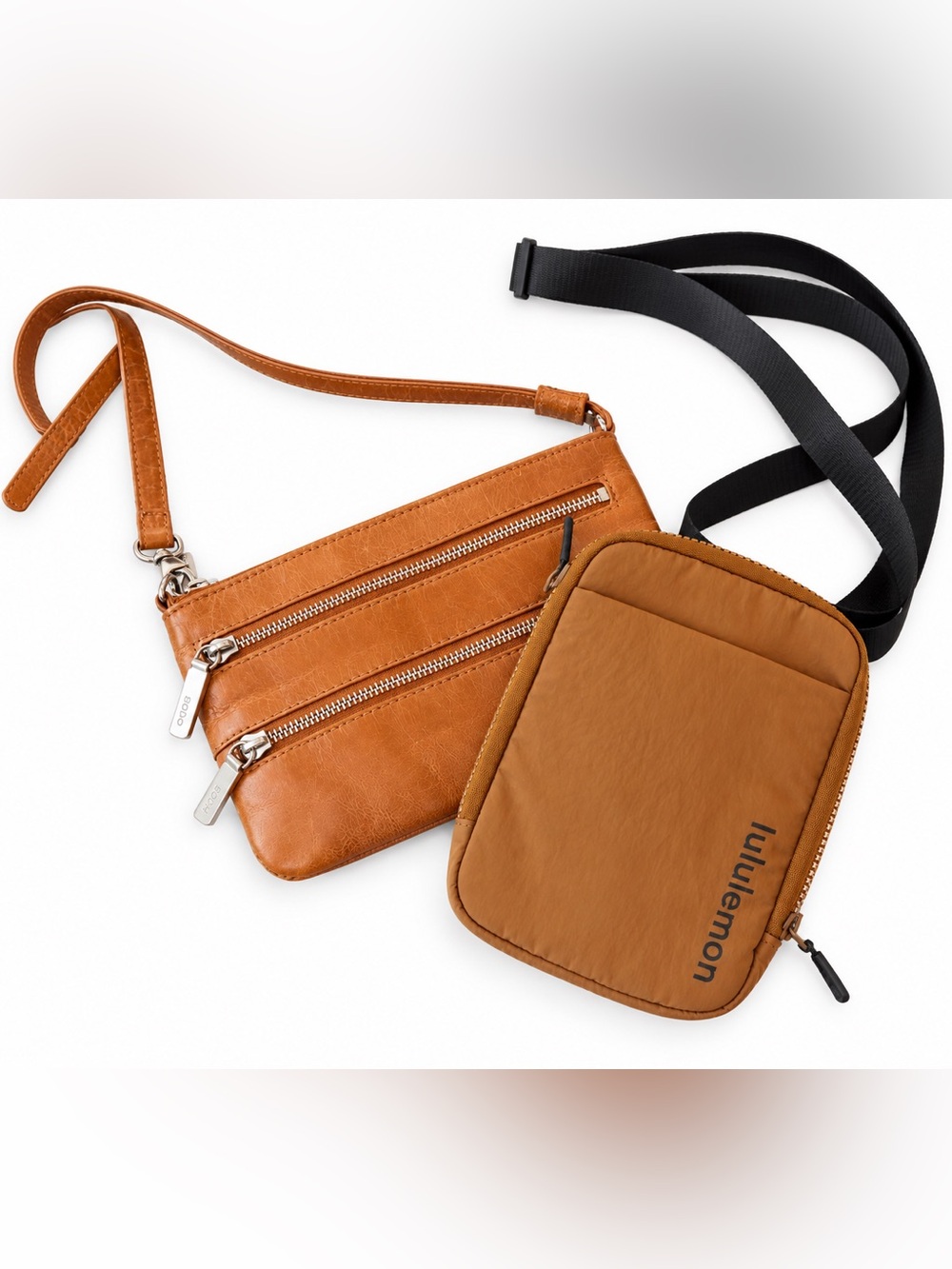 Lululemon Brown Crossbody Bag + FREE Bonus Purse